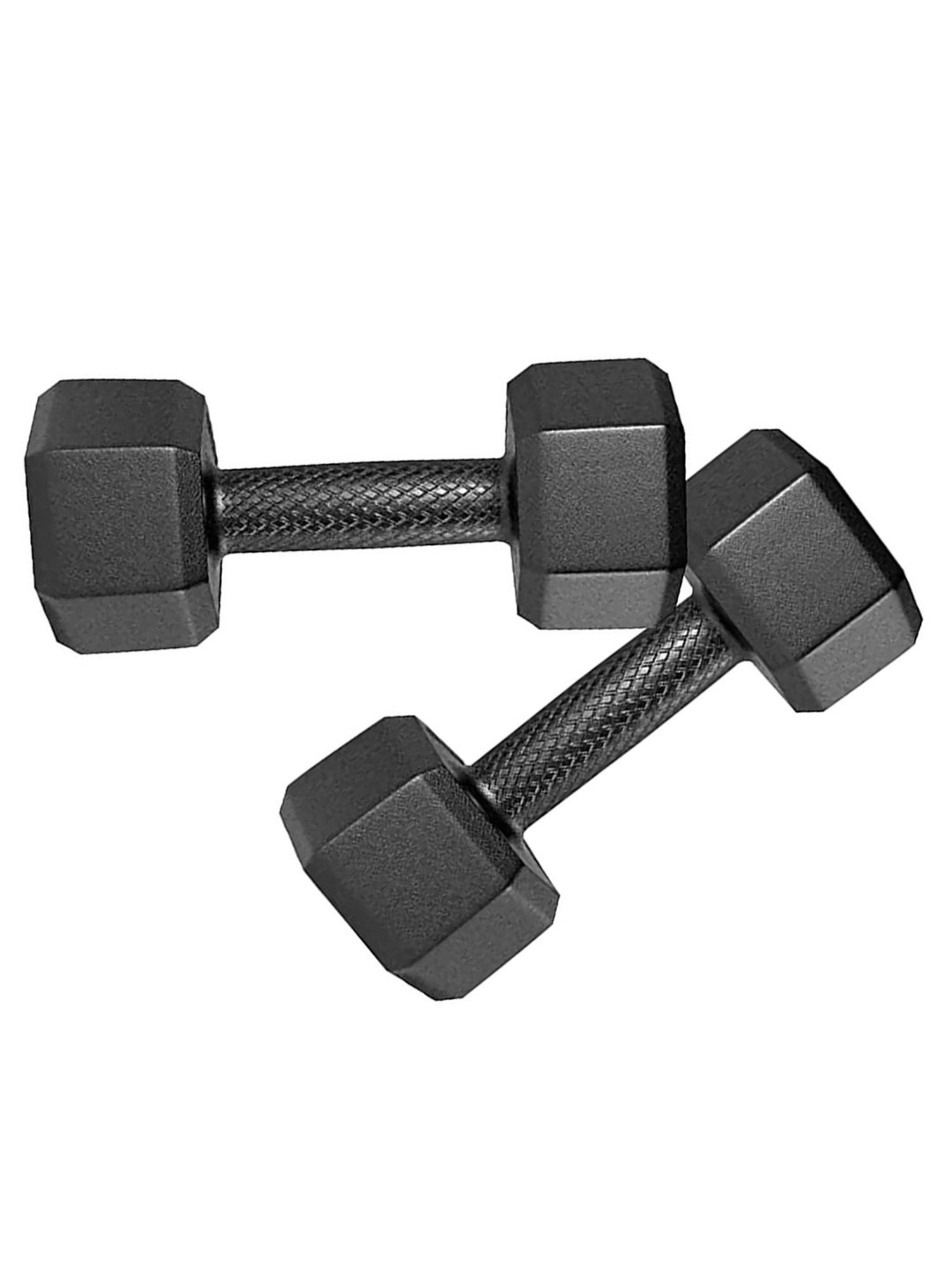BIGBULL Rubber Coated Solid Hex Dumbbell (Pack Of Two) (2.5 Kg x 2pc (Total = 5 kg))