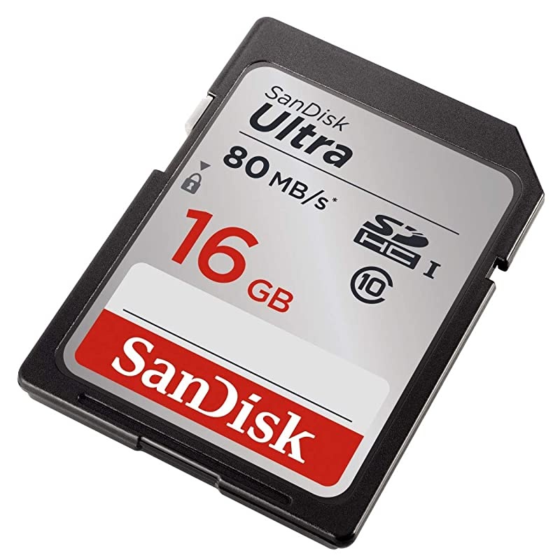 Ultra 16GB Class 10 SDHC UHS-I Memory Card up to 80MB/s (SDSDUNC-016G-GN6IN)