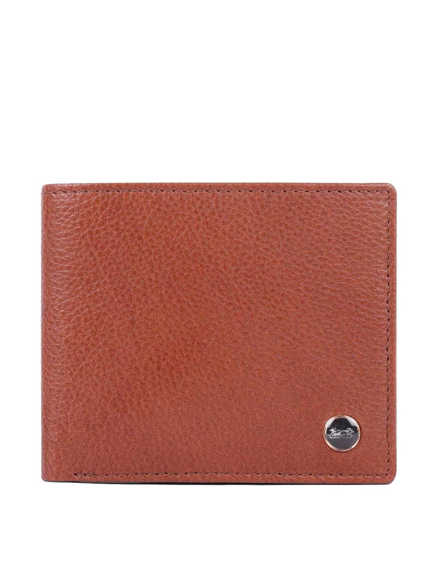 BELWABA Tan Casual Leather Bi-Fold Wallet for Men