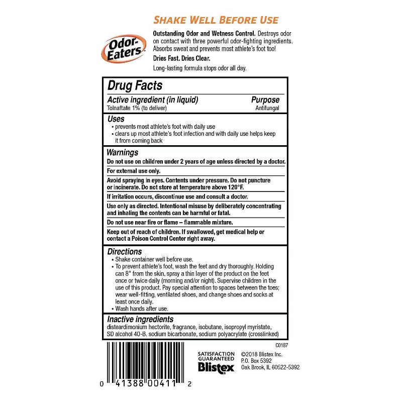 Odor-Eaters Foot Spray – 4oz