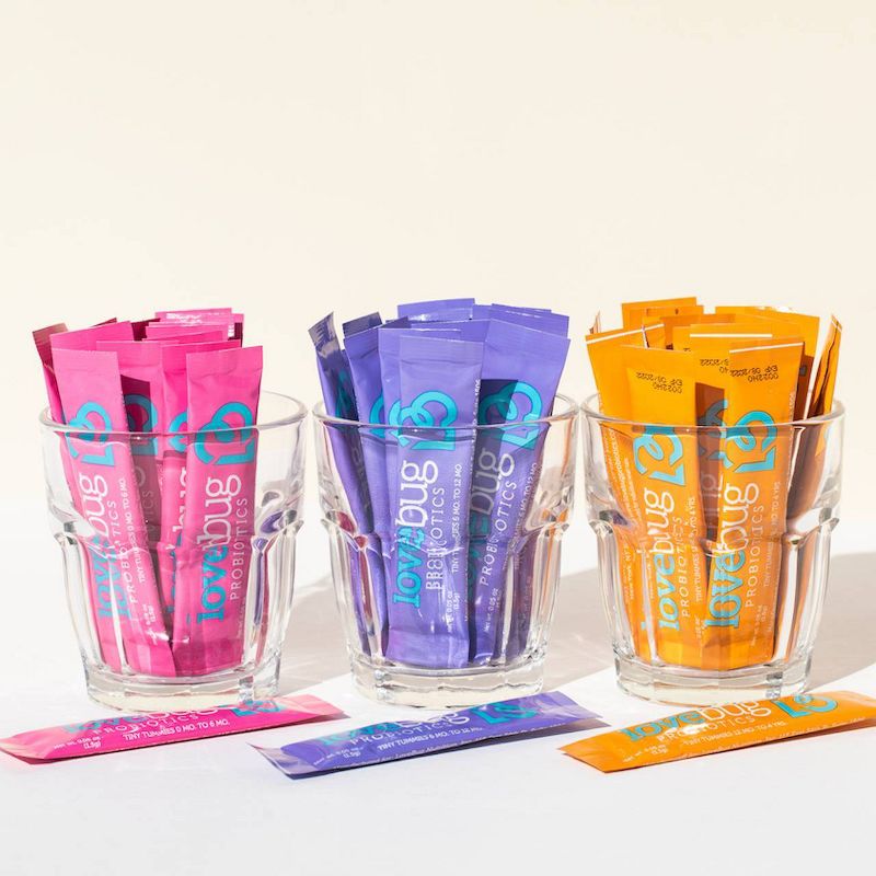 LoveBug Probiotics Tiny Tummies 30pk Infant & Baby Probiotic Supplements for 6-12 Months