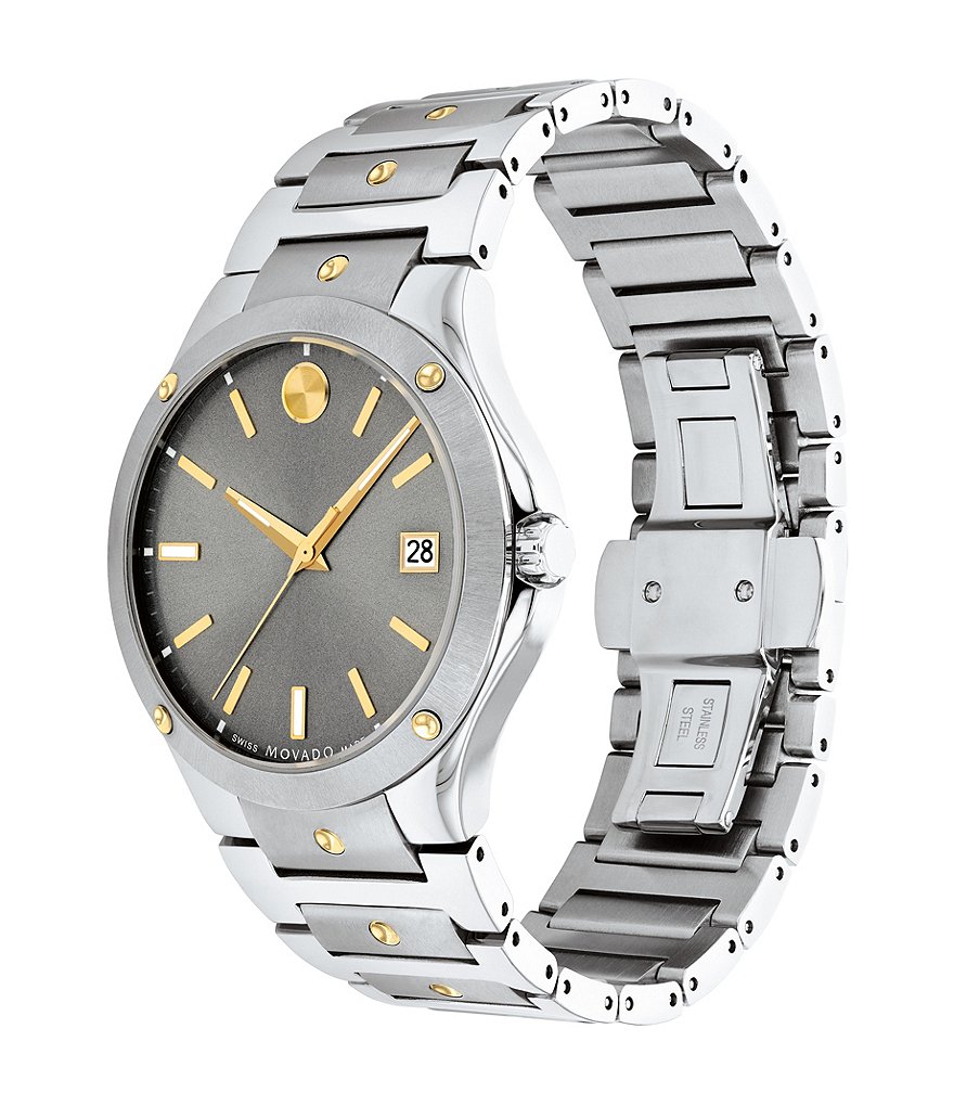 Movado S. E. Dual Finished Stainless Steel Bracelet Watch