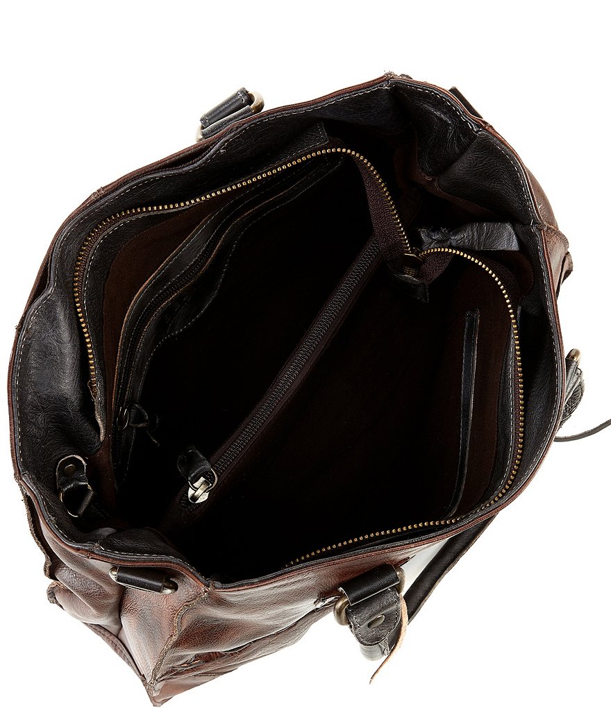 Bed Stu Bruna Stitch Tanned Leather Satchel Bag