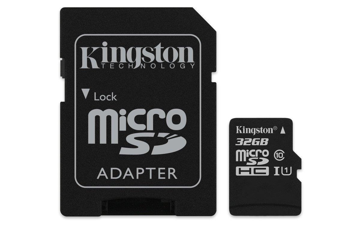 Kingston Canvas Select (2 Pack Bundle) microSD Class 10 Memory Card UHS-I 80MB/s R Flash with Adapter SDCS/32GB and (2) Plastic Jewel Cases and (1) Everything But Stromboli (TM) Card Reader