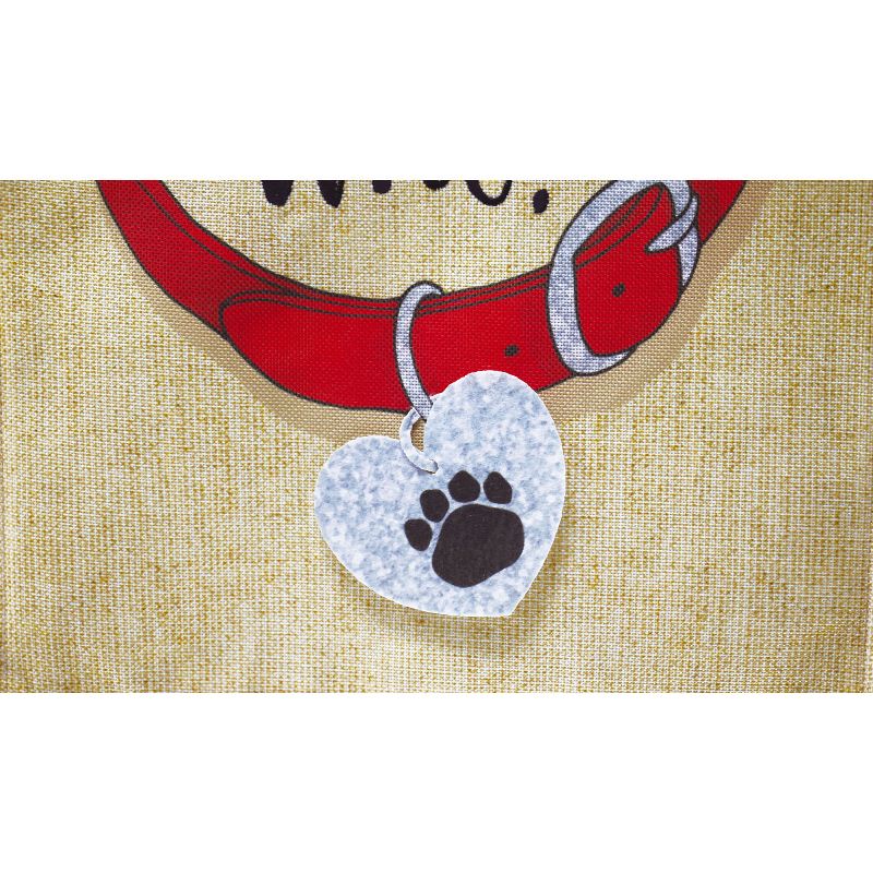 Evergreen Flag Who Rescued Who? Garden Burlap Flag