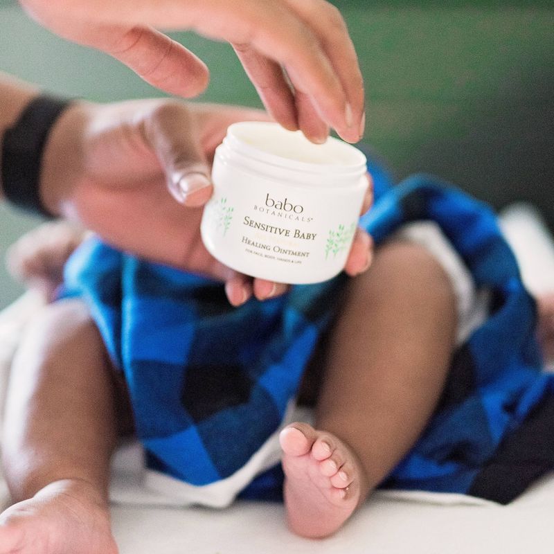 Babo Botanicals Sensitive All Natural Healing Baby Ointment with Colloidal Oatmeal - 4oz