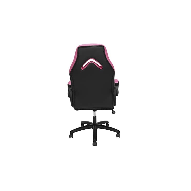 ESS Collection Racing Style Bonded Leather Gaming Chair, in Pink (ESS-3085-PINK)