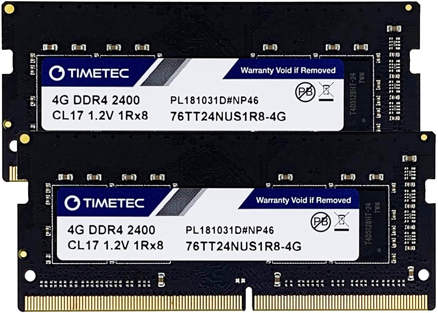 Timetec Hynix IC 8GB DDR4 2400MHz PC4-19200 Unbuffered Non-ECC 1.2V CL17 1Rx8 Single Rank 260 Pin SODIMM Laptop Notebook Computer Memory RAM Module Upgrade (8GB)
