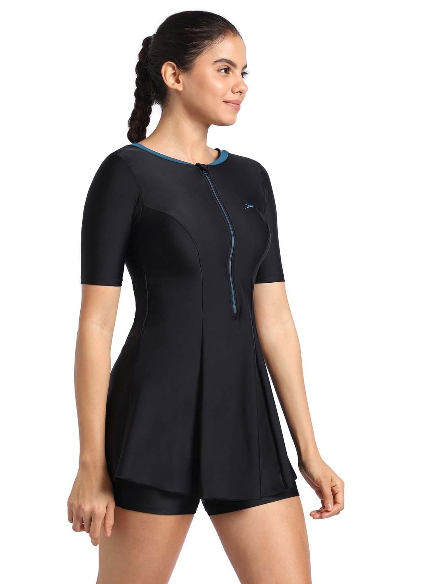 Speedo Black Plain Swimwear