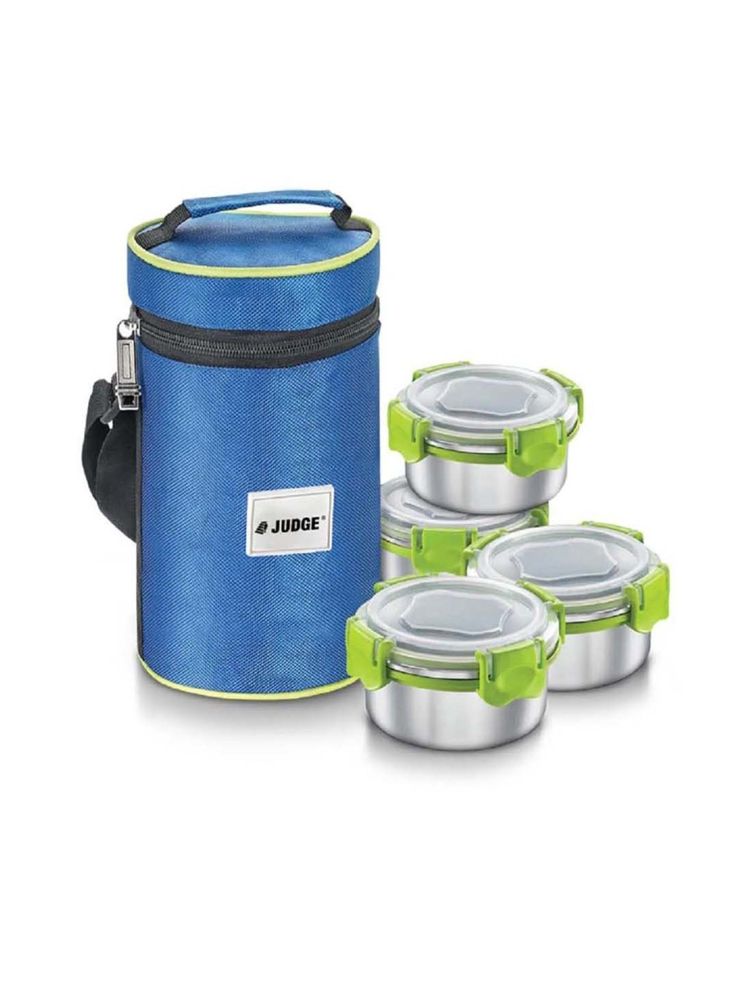 Milton Red Stainless Steel Small Tiffin Box - Set of 2