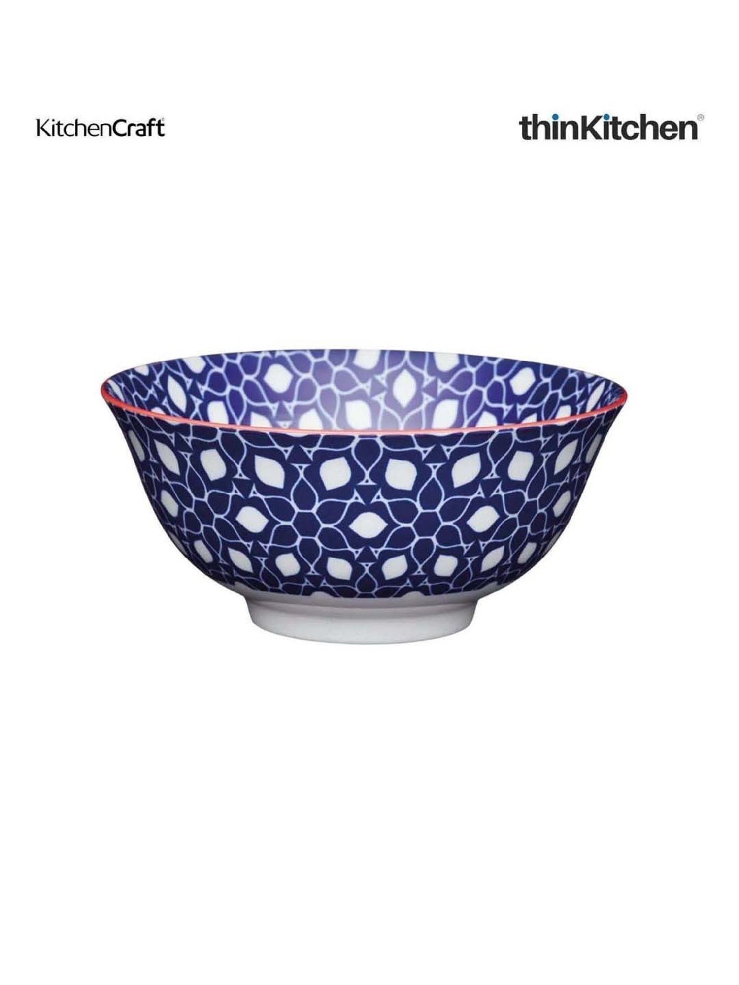 KitchenCraft 3-Piece Multicolor Medium Greek Style Ceramic Bowl Set