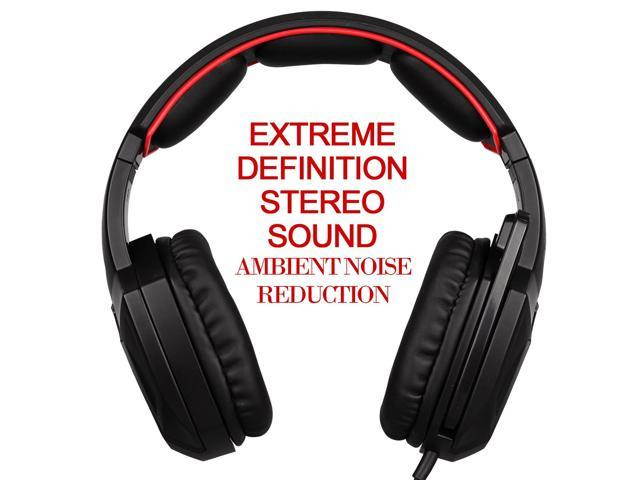 SADES Spirit Wolf 3.5mm Wired Gaming Headset with Microphone, Deep Bass Over-the-Ear Noise Isolating, Volume Control, PC Boseqc