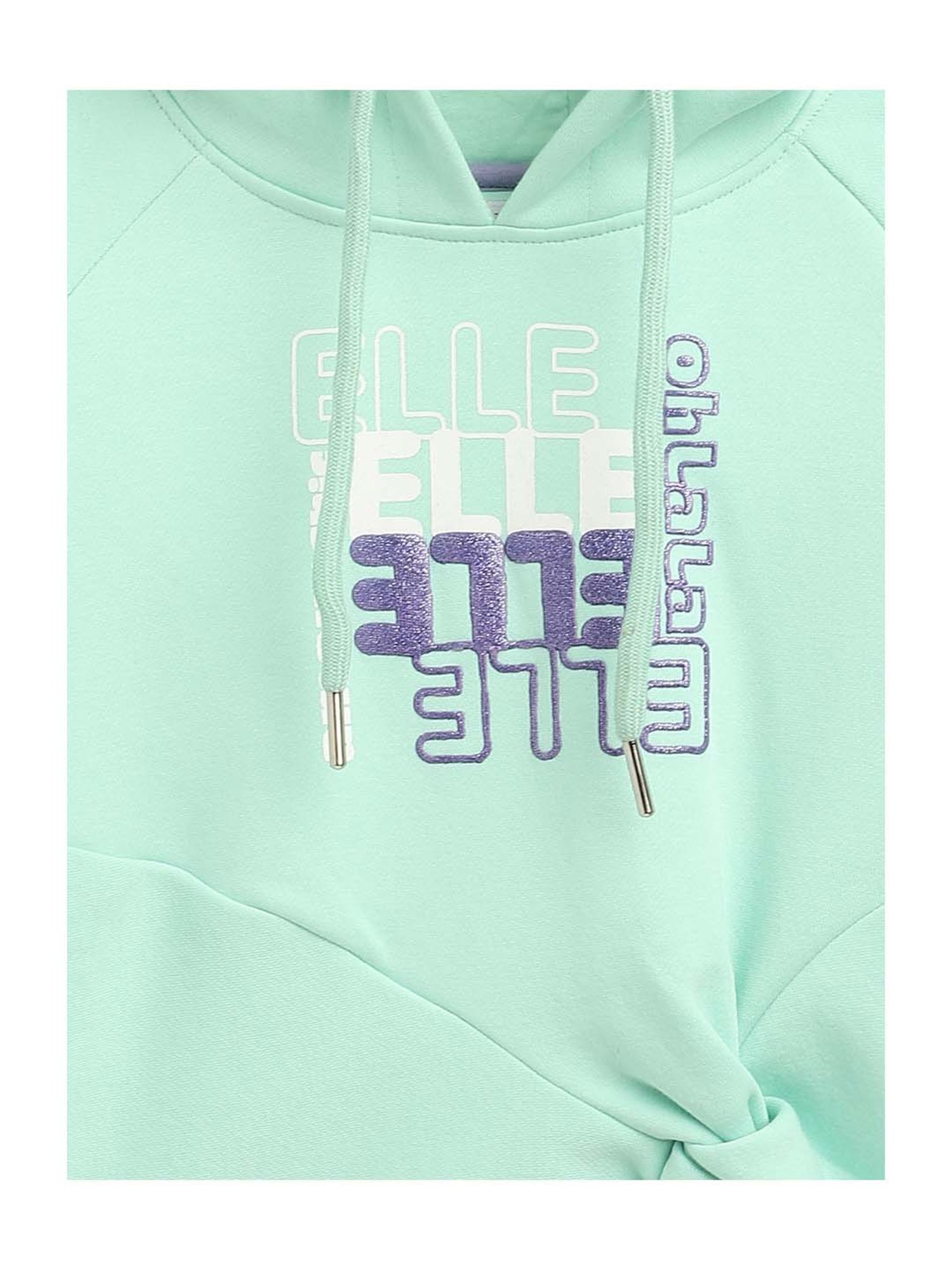 Elle Kids Mint Regular Fit Hoodie