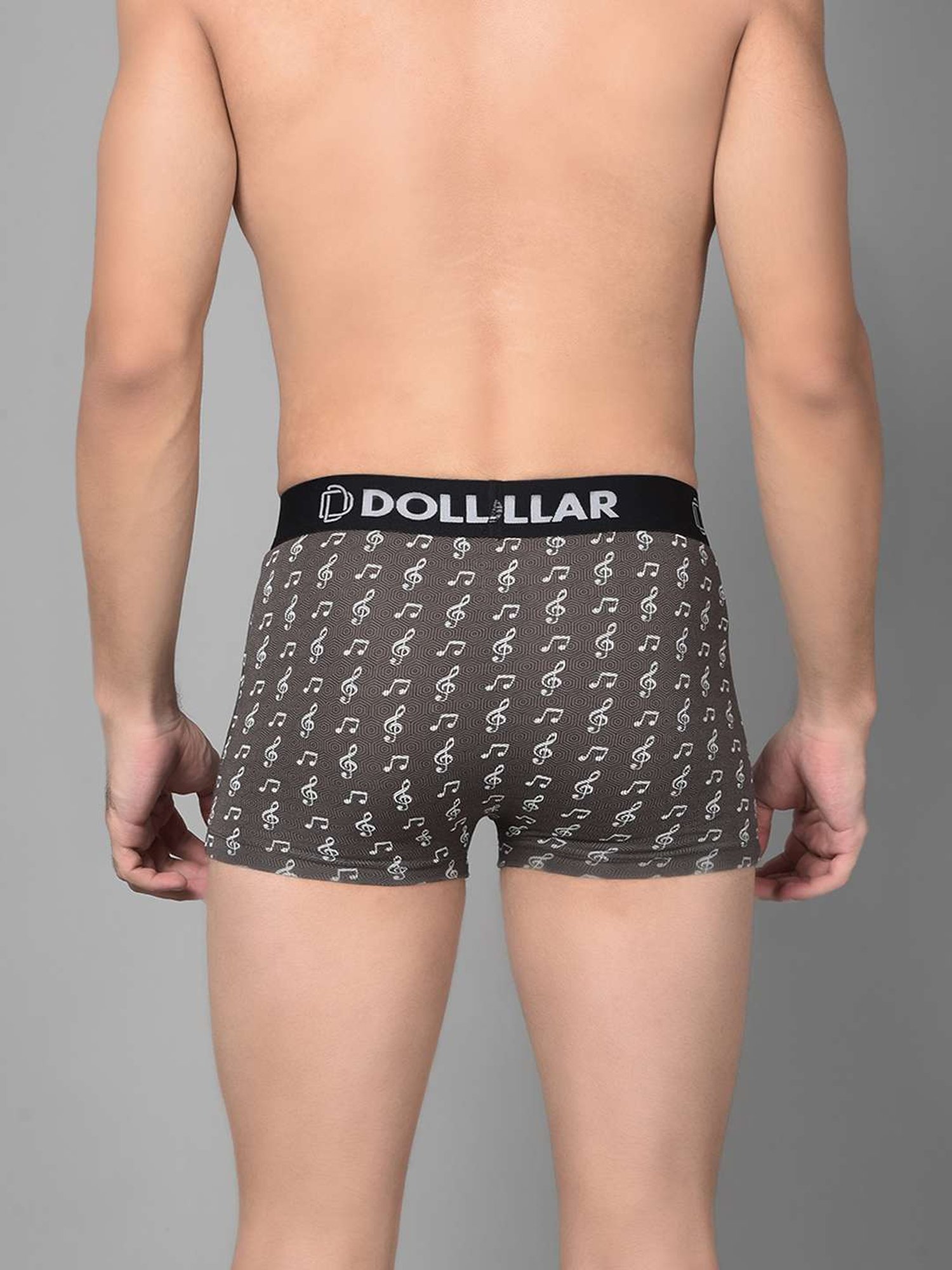Dollar Bigboss Assorted Cotton Regular Fit Printed Trunks - Pack Of 3