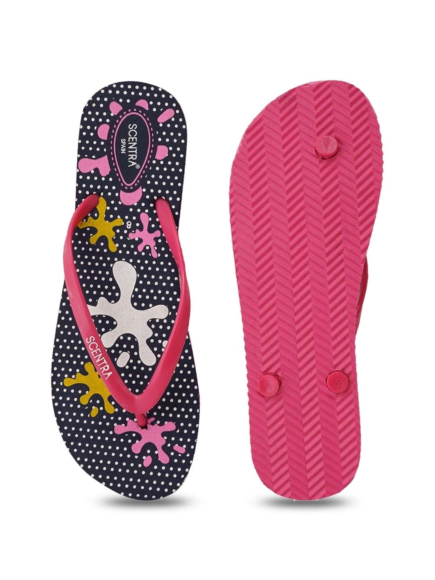 Scentra Women's Pink Flip Flops
