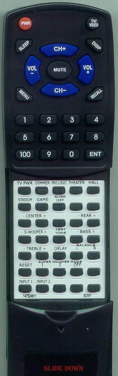 Replacement Remote Control for SONY RMJ57, SAVA27, RMJ27, SAVA57, 147524811, 147523211
