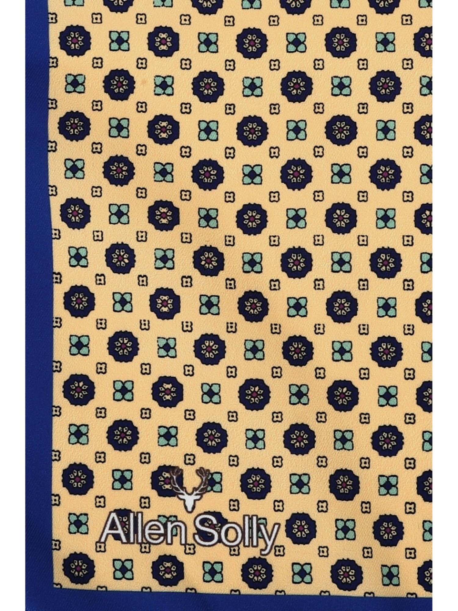 Van Heusen Green Printed Pocket Square