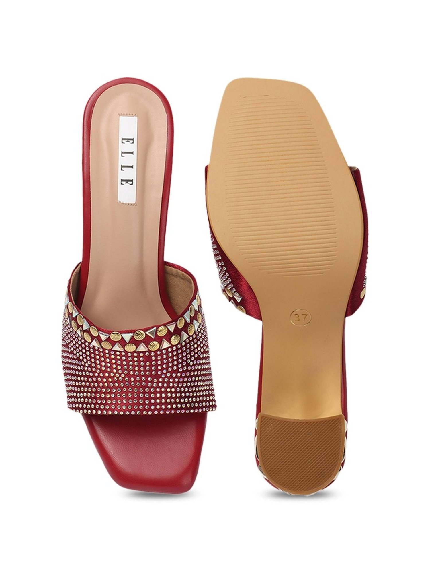 Elle Women's Red Ethnic Sandals