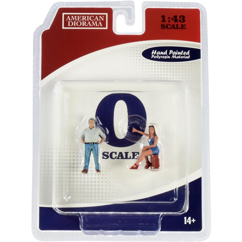 70s Style Two Figurines Set III for 1/43 Scale Models by American Diorama