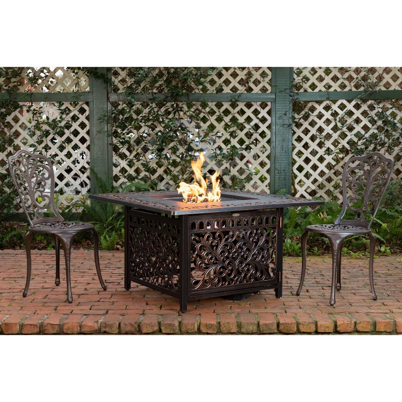 Sedona Square Cast Aluminum Fire Pit - Fire Sense