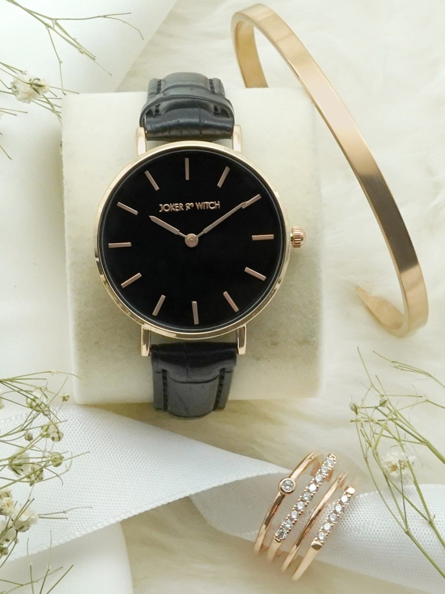 Joker & WItch JWLT203 Analog Watch for Women With Ring, Bracelet