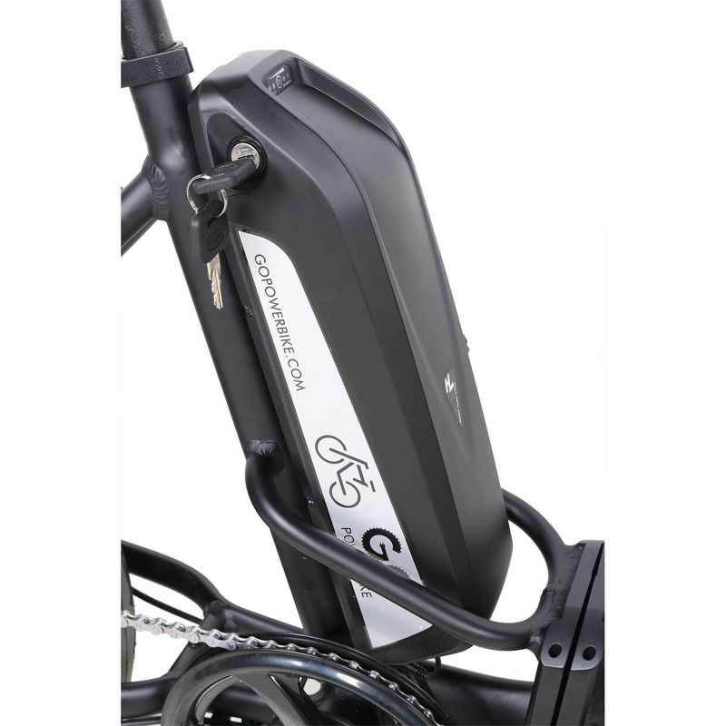 Go Power Bike 20" Go Cruiser Electric Folding Cruiser Bike - Black