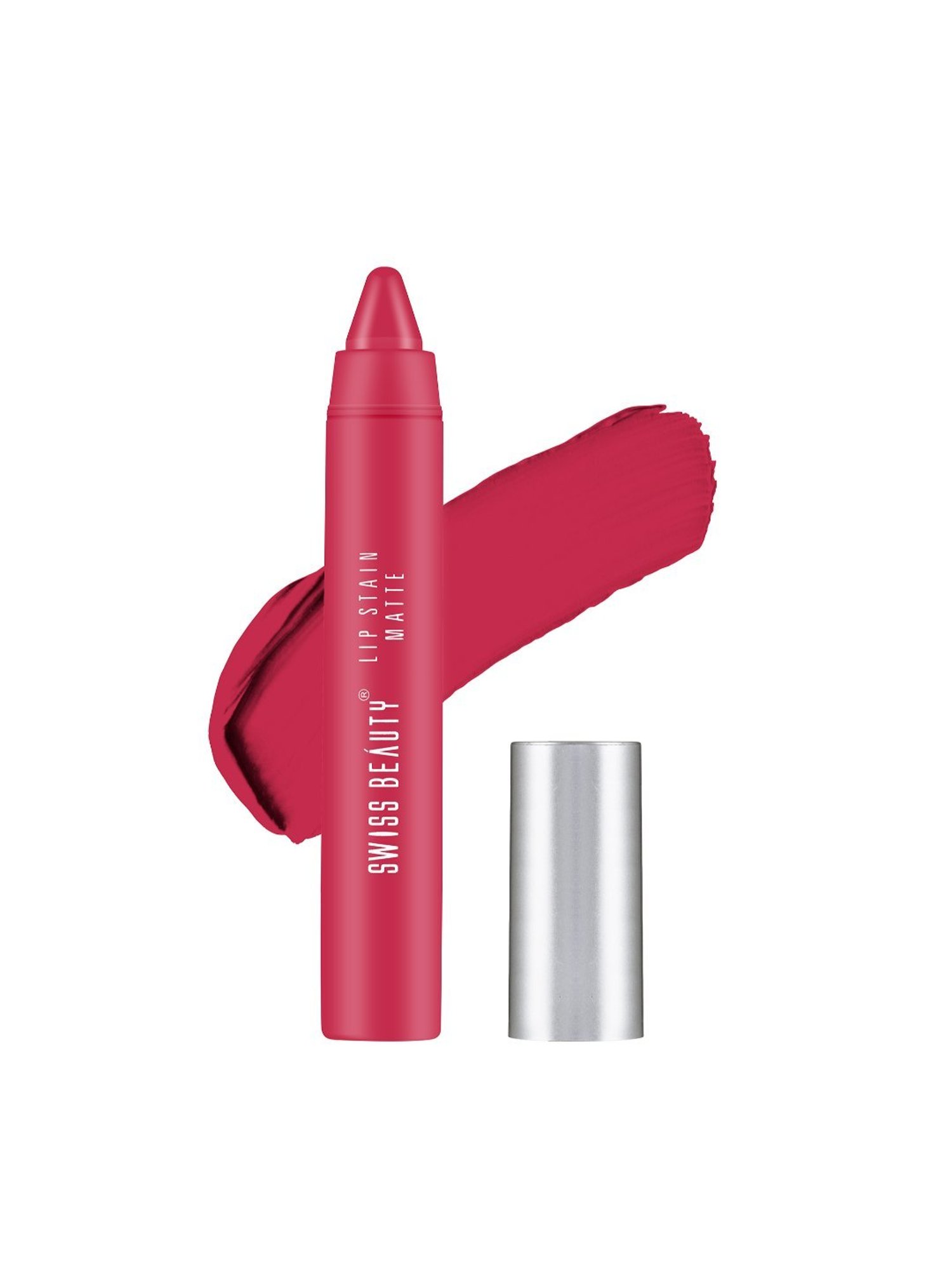 SWISS BEAUTY Lip Stain Matte Lipstick Pixie Pink - 3.4 gm