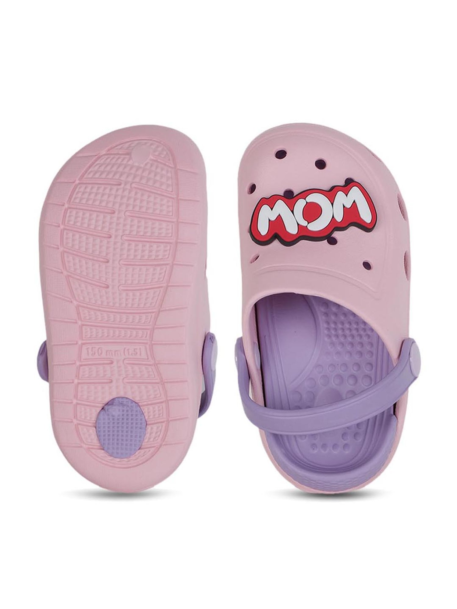 Passion Petals Kids Pink Sling Back Clogs