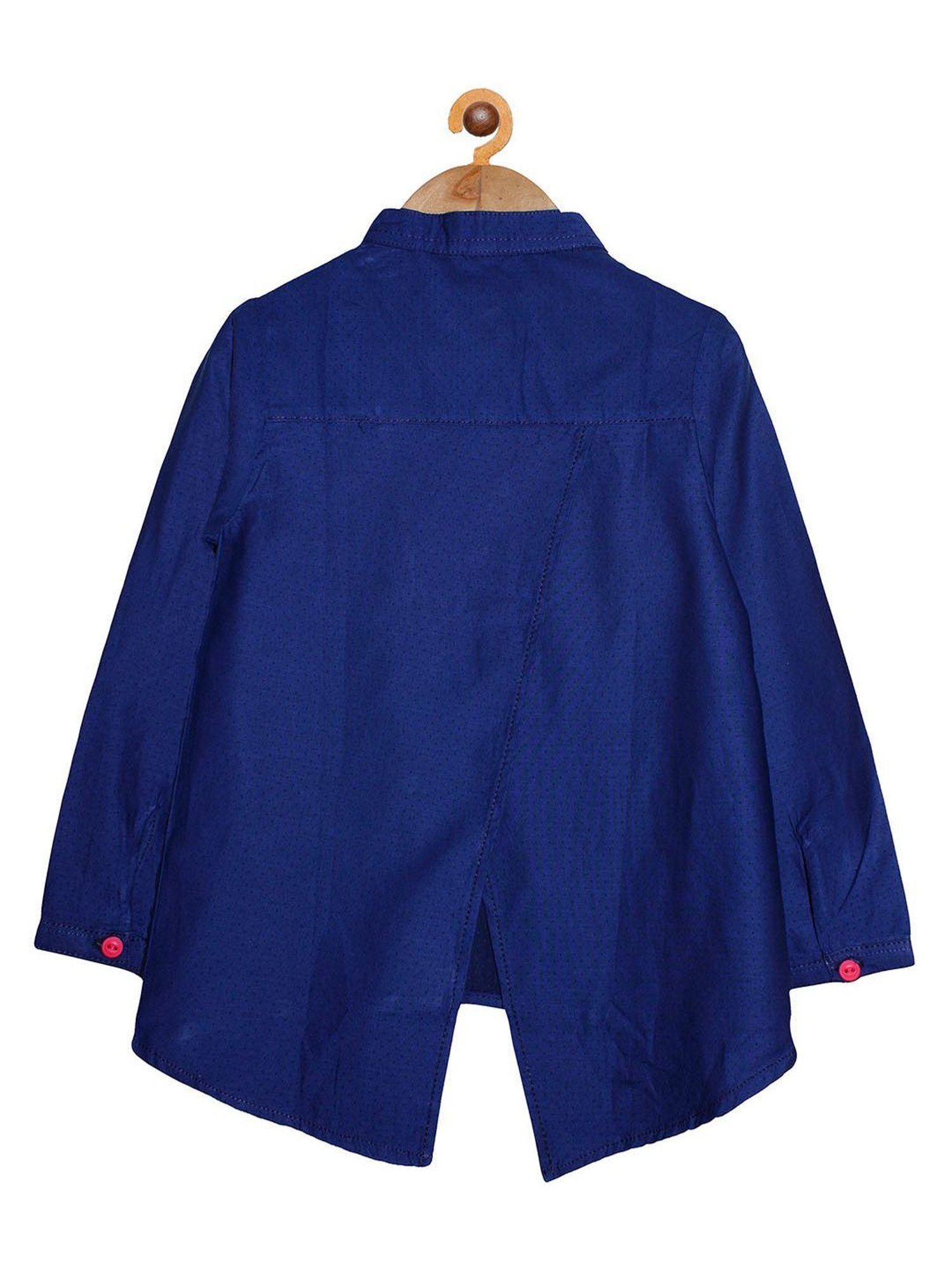 Peppermint Kids Navy Regular Fit Kurta Set