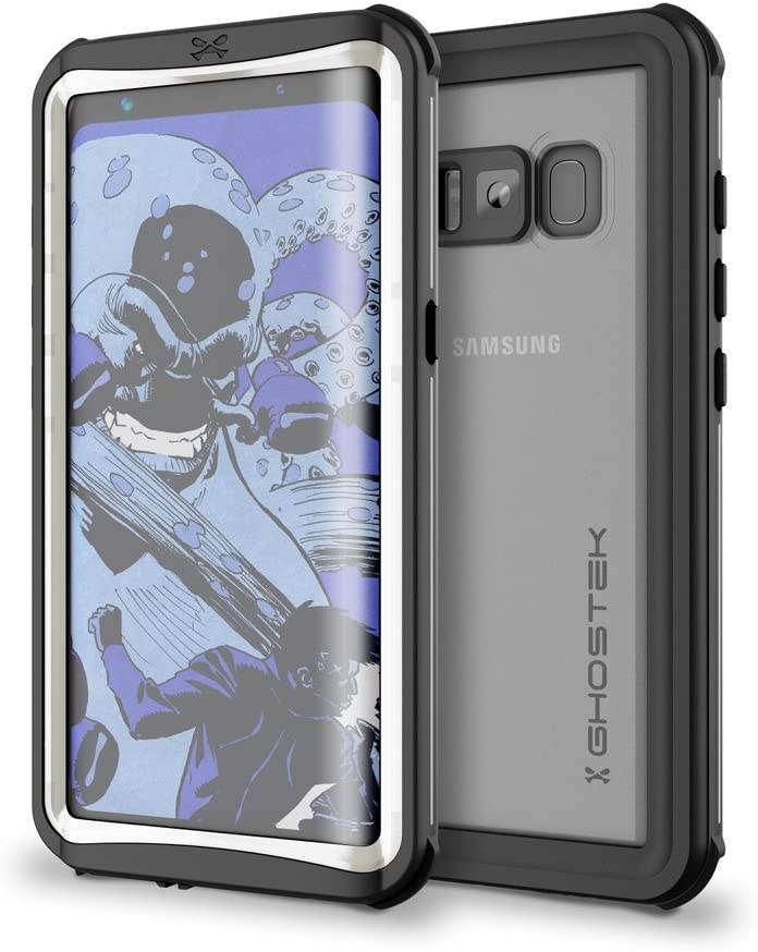 Ghostek Nautical Galaxy S8 Plus Waterproof Case with Screen Protector Extreme Rugged Heavy Duty Protection Full Body Sealed Shell Underwater Shockproof for 2017 Galaxy S8 Plus (6.2 Inch) - (Black)