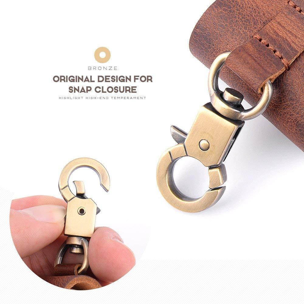 MRPLUM Leather Case, Genuine Cover for Apple AirPods Earphones, Brown