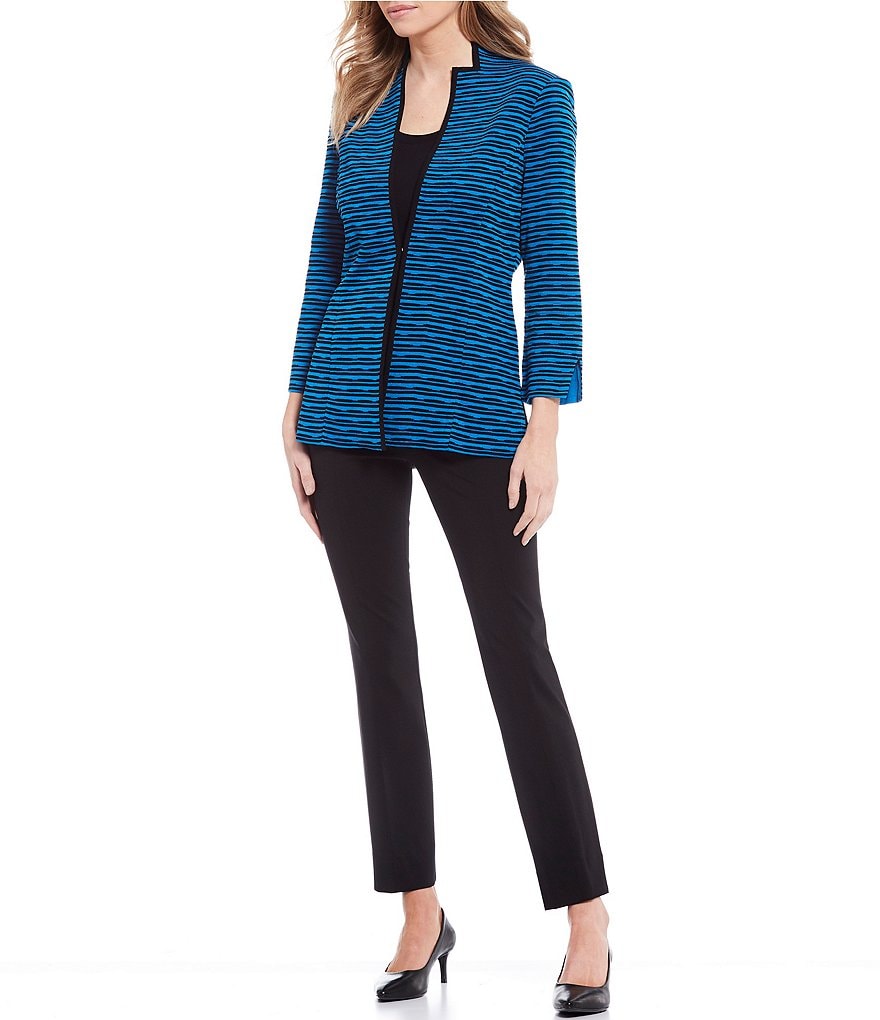 Misook Ponte Straight Leg Pull-On Pant