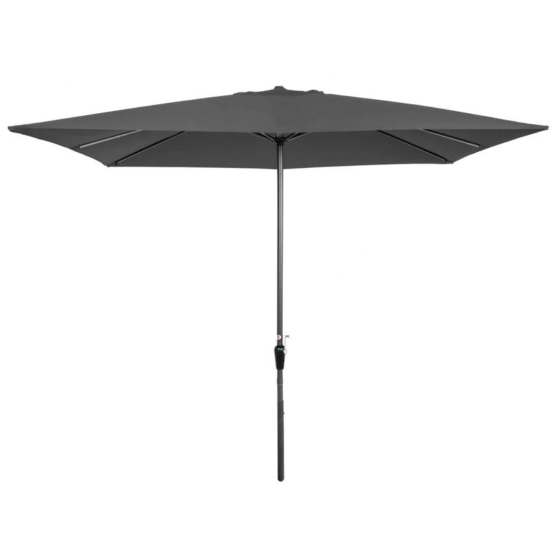9' x 5' Rectangular Double Top Patio Outdoor Market Umbrella Emerald Green - Crestlive Products