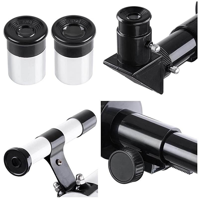 50mm Aperture 360mm Astronomy Refractor Telescope Refractive Spotting Scope Tripod Observation Travel Camp for Kid Beginner