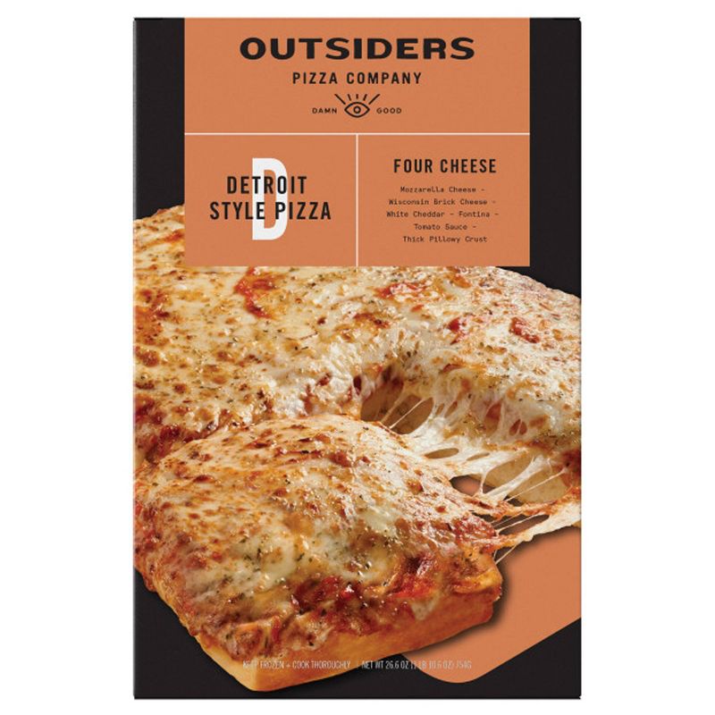 Outsiders Pizza Company Detroit Style Four Cheese Frozen Pizza - 26.6oz