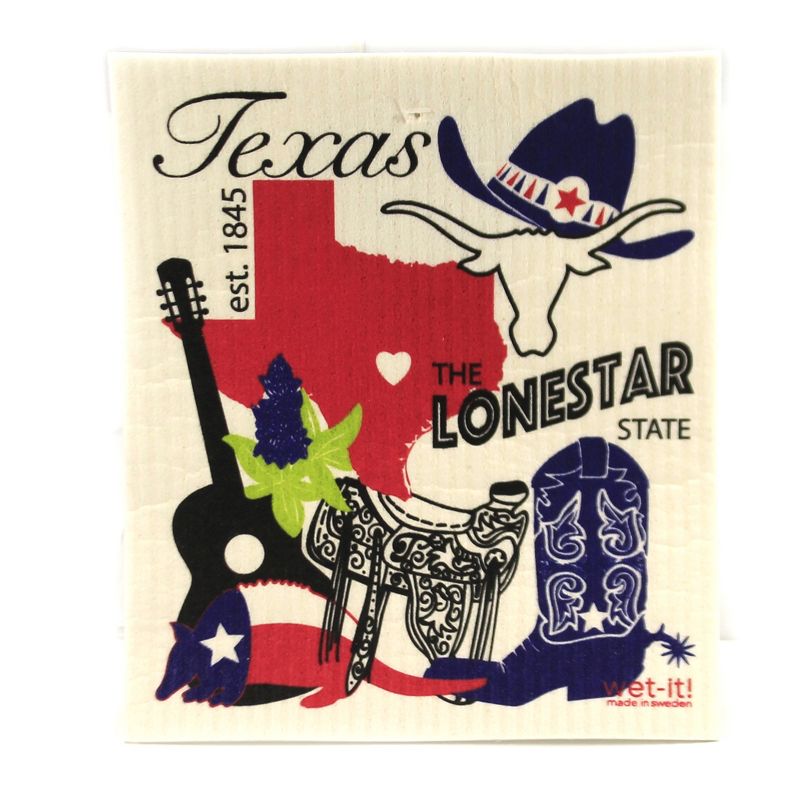 Swedish Dish Cloth 8.0" Red Cycle Absorbent Kitchen Eco Friendly  -  Dish Cloth