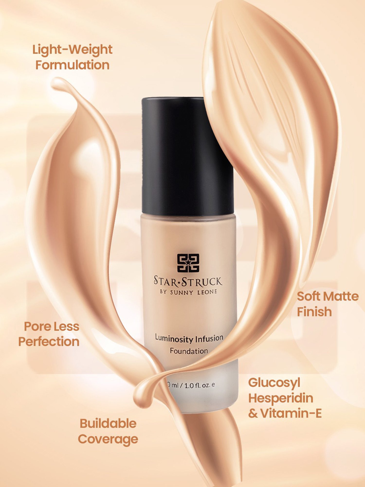 StarStruck By Sunny Leone Luminosity Infusion Foundation Ivory - 30 ml