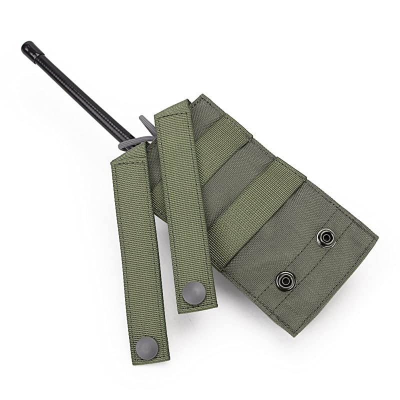 Tactical MOLLE Interphone Pouch Short Radio Holder Tactical Radio Holster Hunting Intercom Bag