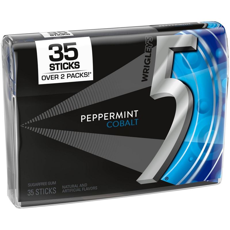 Wrigley's 5 Peppermint Cobalt Sugarfree Gum - 35ct