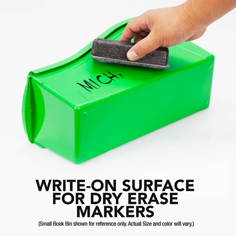 Storex 30ct Interlocking Durable Book and Binder Holders - Primary Colors