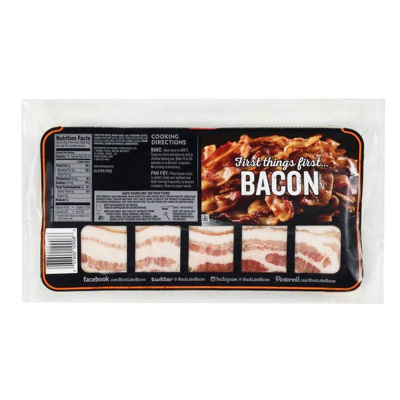 Hormel Black Label Classic Country Style Thick Cut Bacon - 12oz