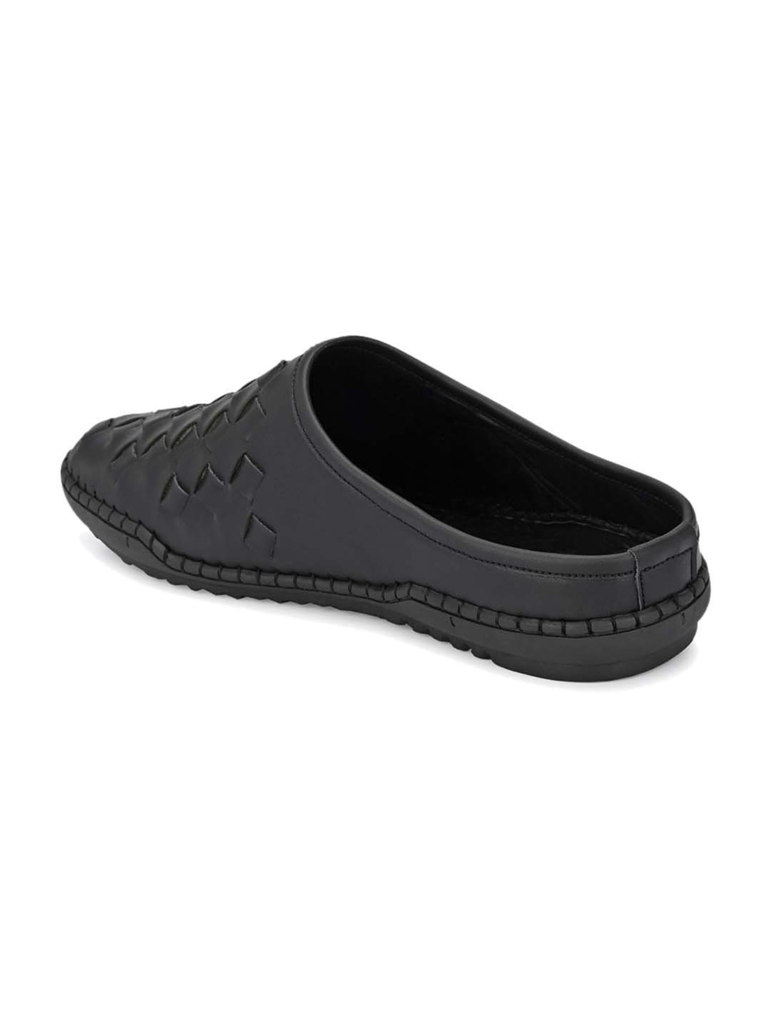 El Paso Men's Black Mule Shoes