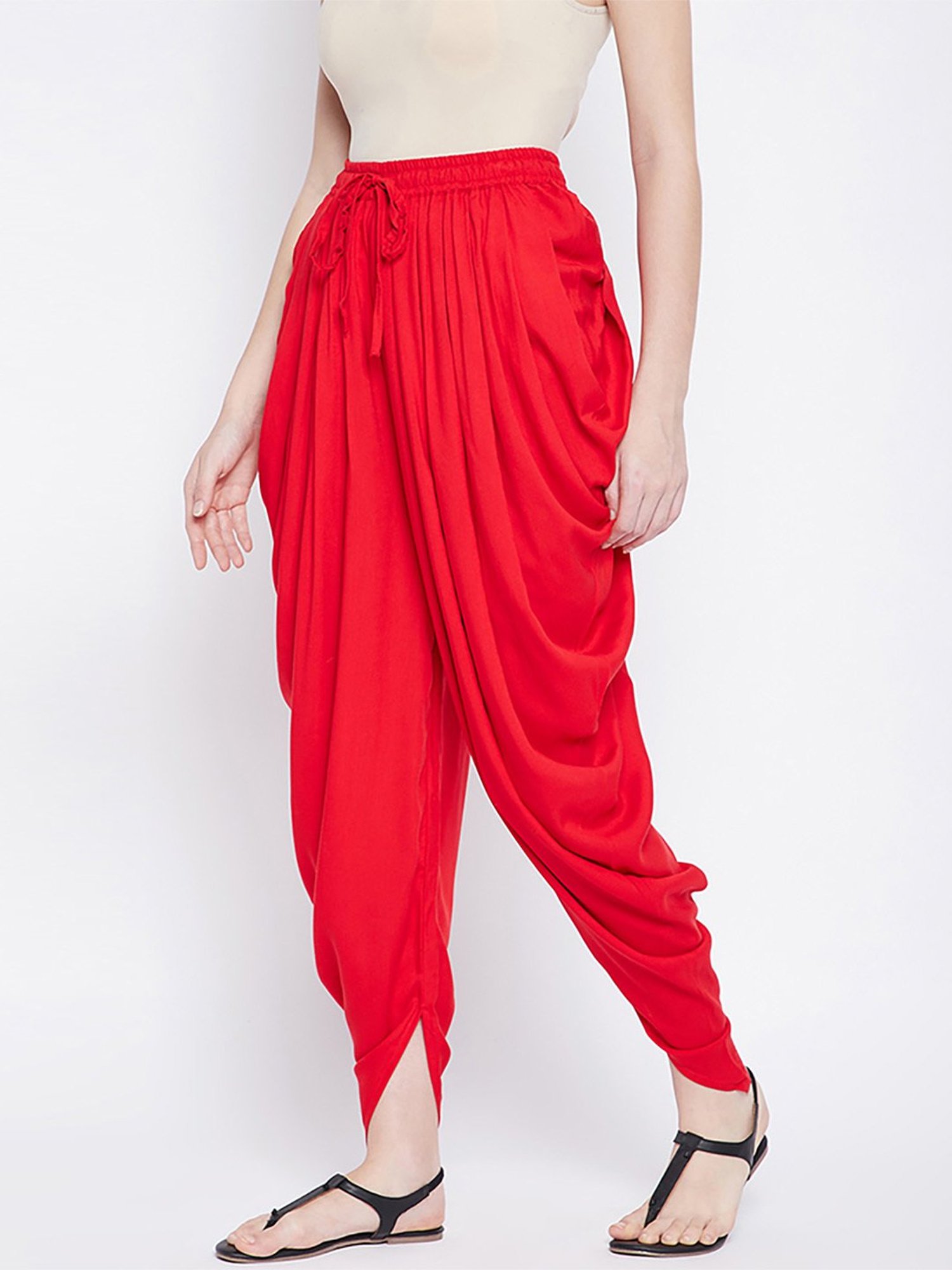 Castle Red Regular Fit Dhoti Pants