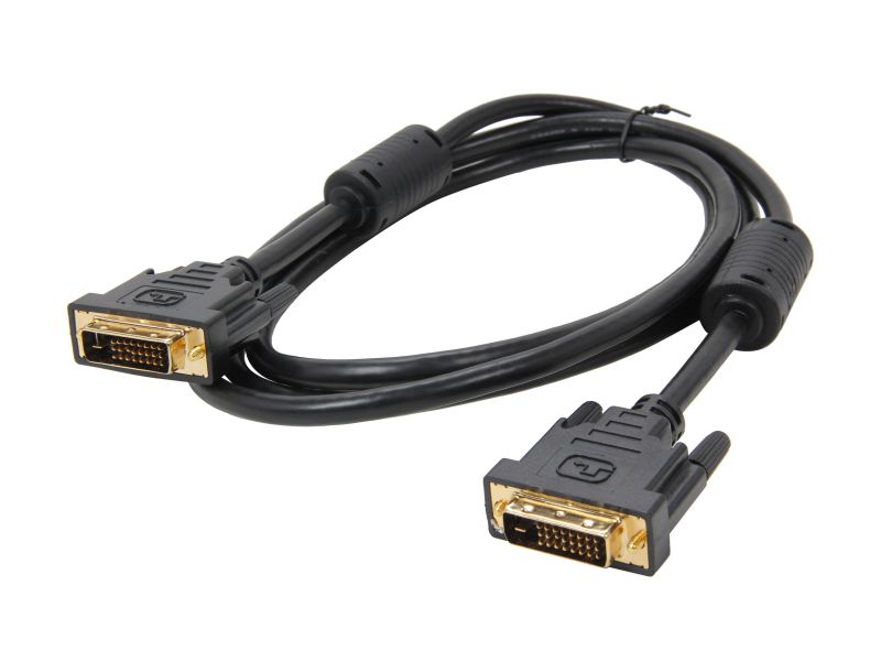 Link Depot DVI-6-DD Black DVI 24-Pin (Others Also Call 25-Pin or 24+1-Pin) DVI-D Male to DVI-D Male Dual Link Cable