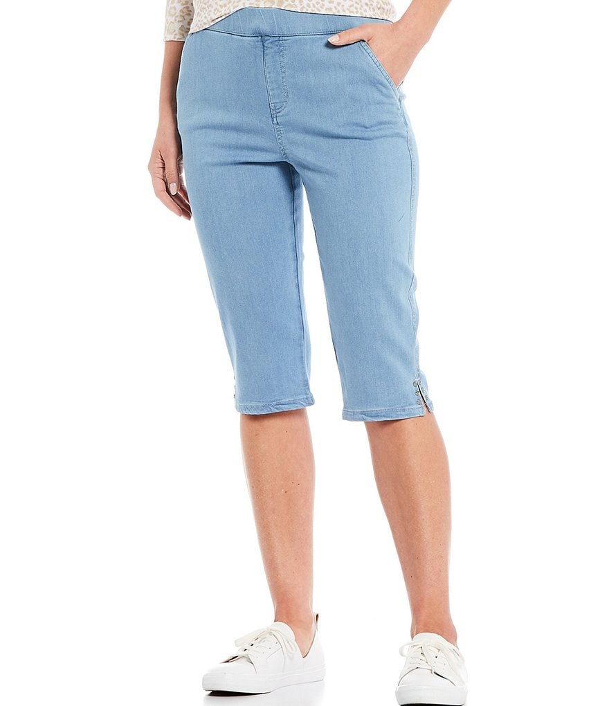 Intro Rose Tummy Panel Cotton Blend Pull-On Skimmer