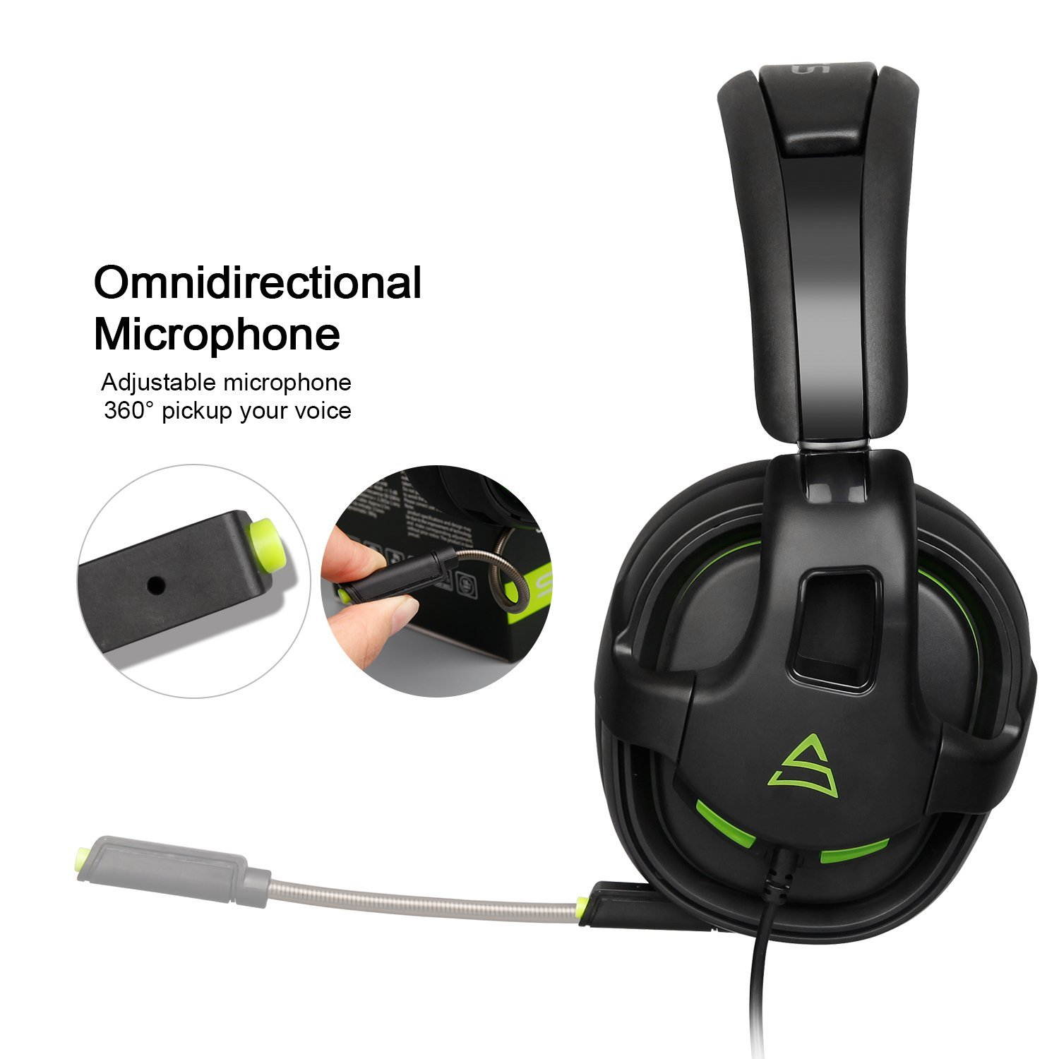 SUPSOO G818 PS4 New Xbox One Stereo Headset Over-Ear Gaming Headphones with Mic Bass Volume Control