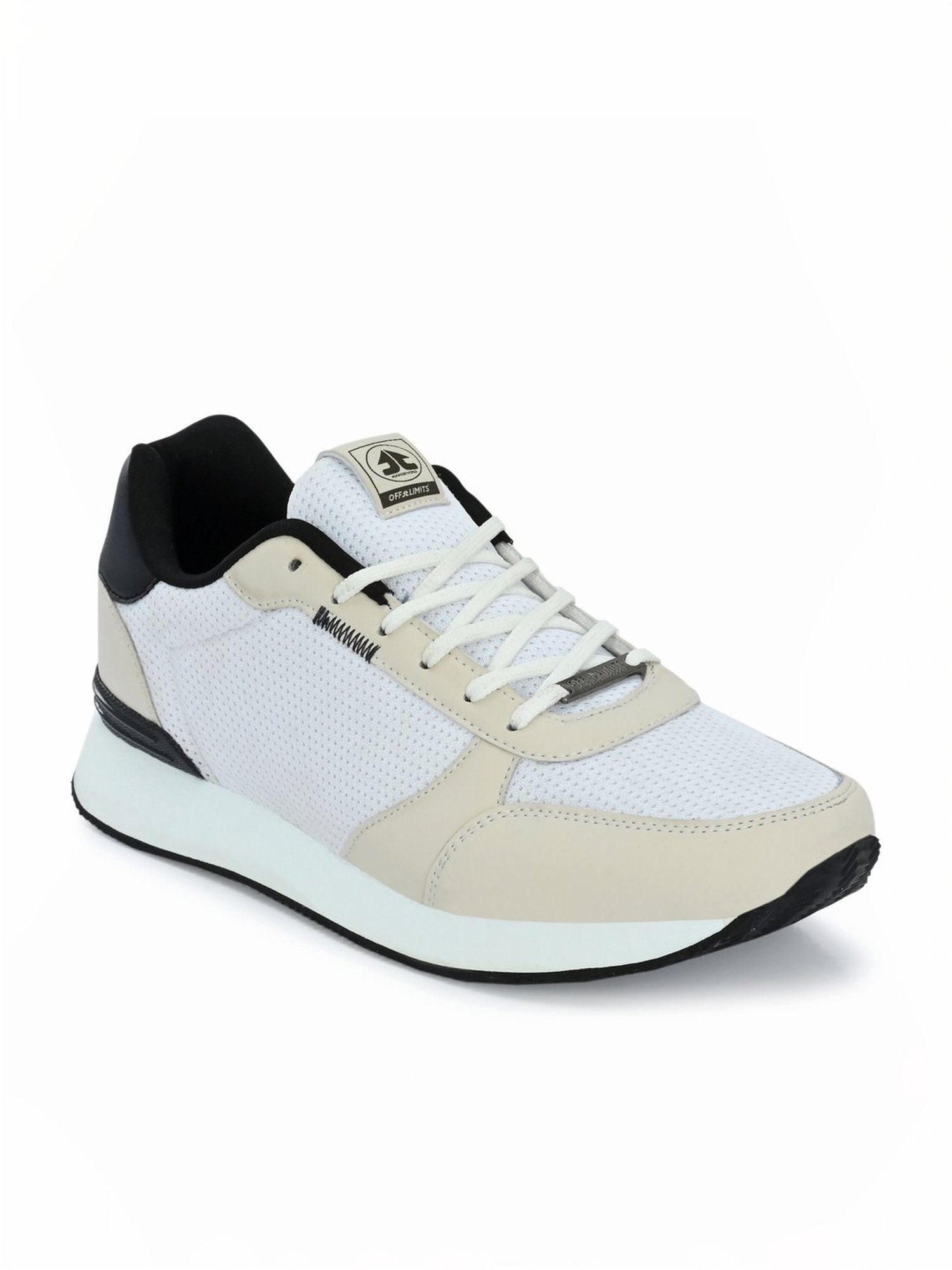 Off Limits Men's HARLEM Off White & Beige Casual Sneakers