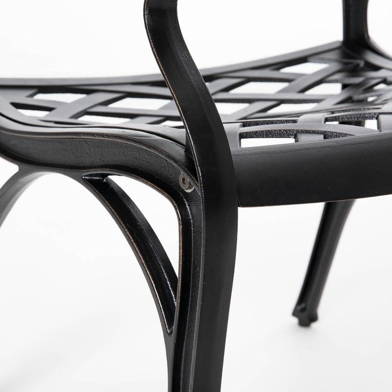 3pc Cast Aluminum Bistro Set - Antique Bronze - Nuu Garden