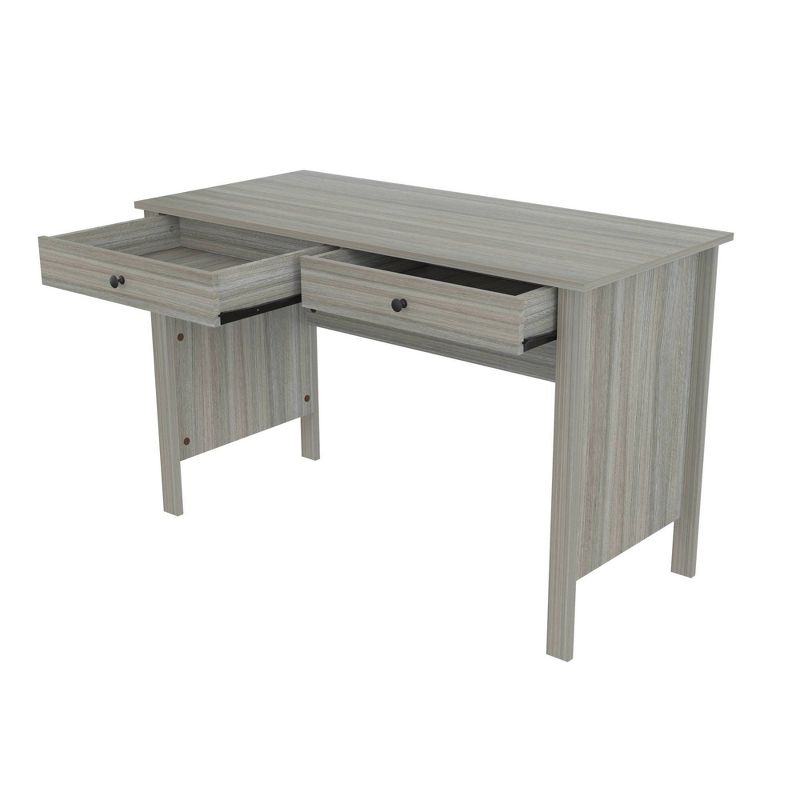 Writing Desk with 2 Drawers Gray - Inval