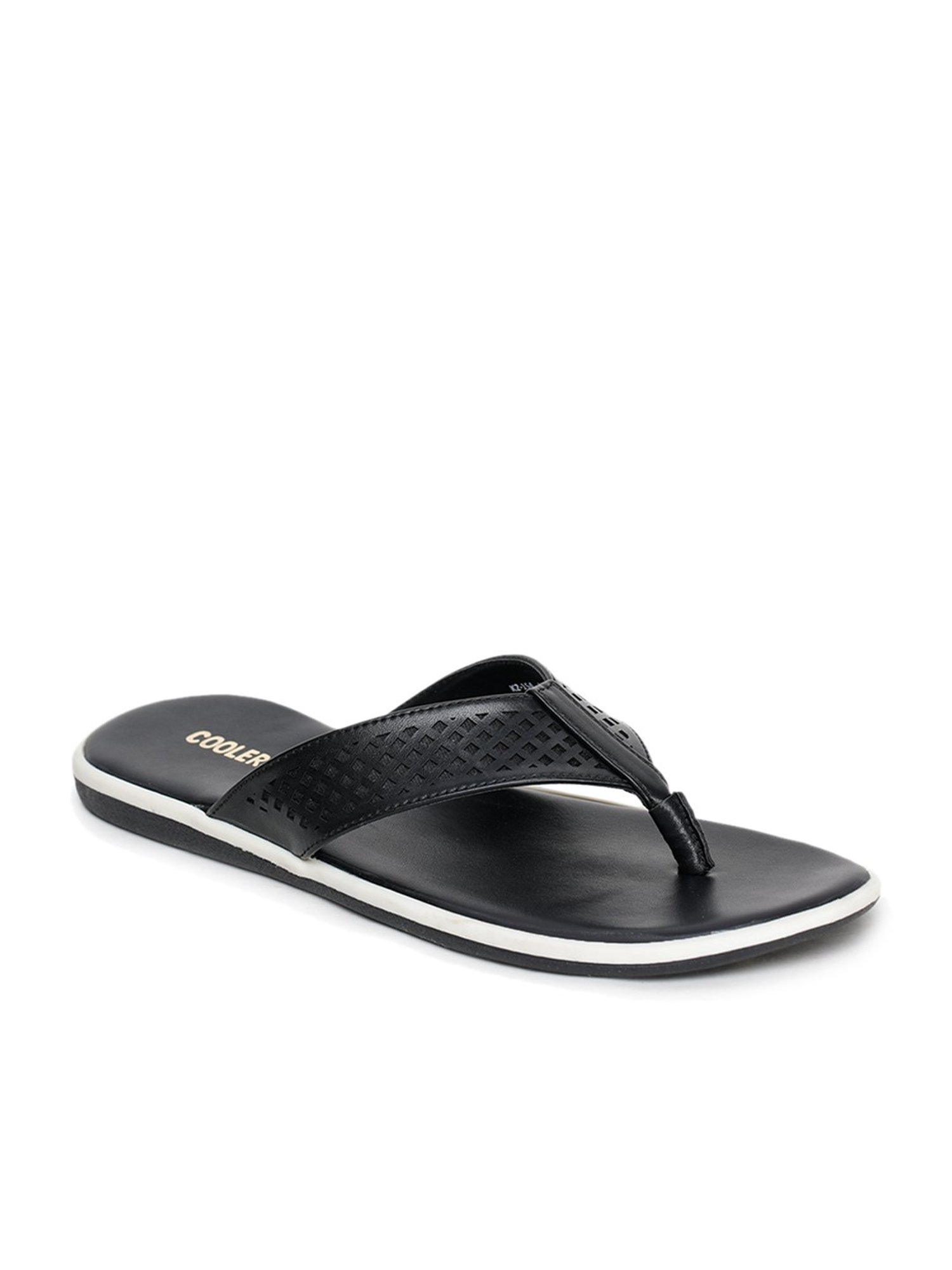 Coolers by Liberty Men's Black & White Flip Flops